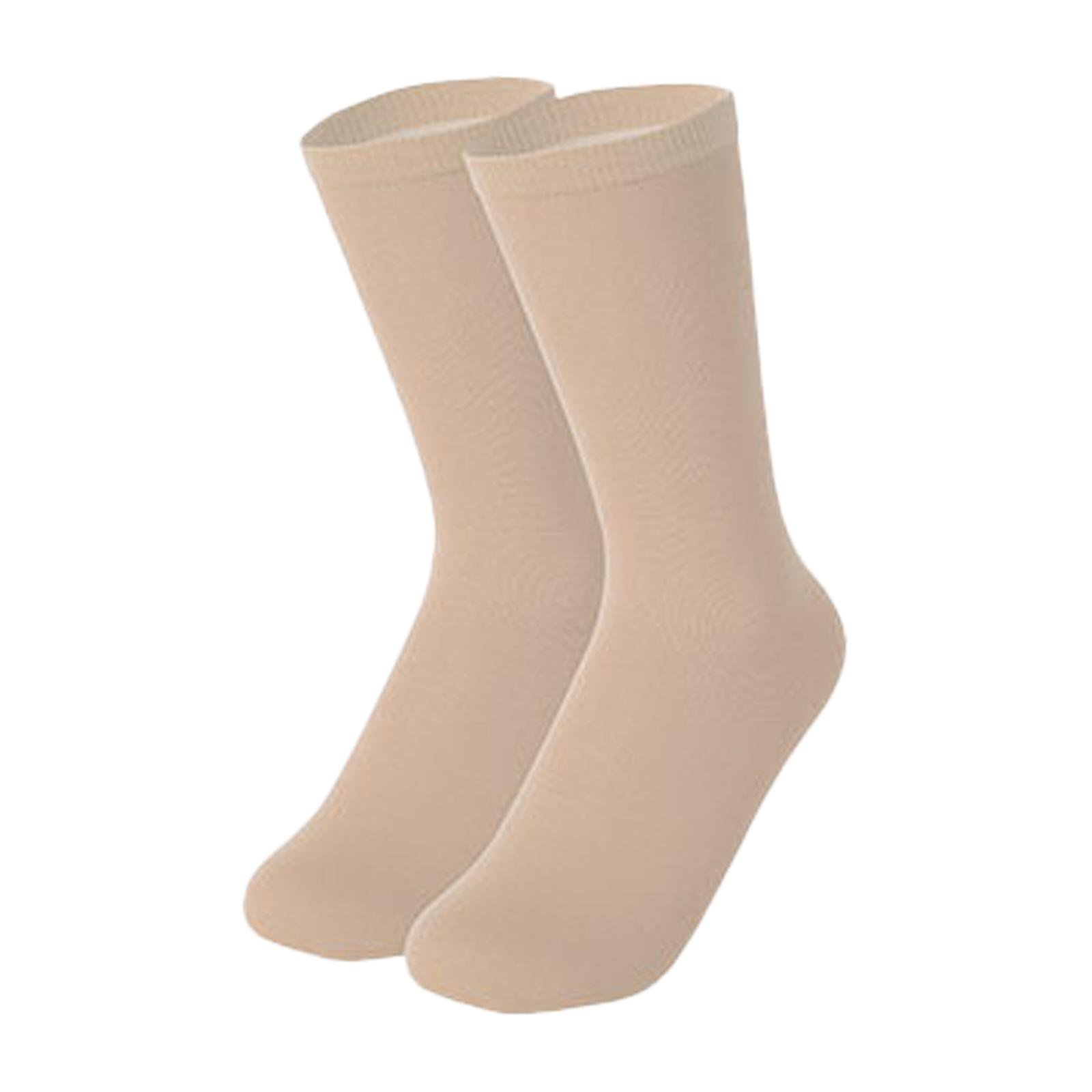 Calcetines Altos Para Patinaje Sobre Hielo - De Algodón Elástico, Largos (33 Cm), Unisex