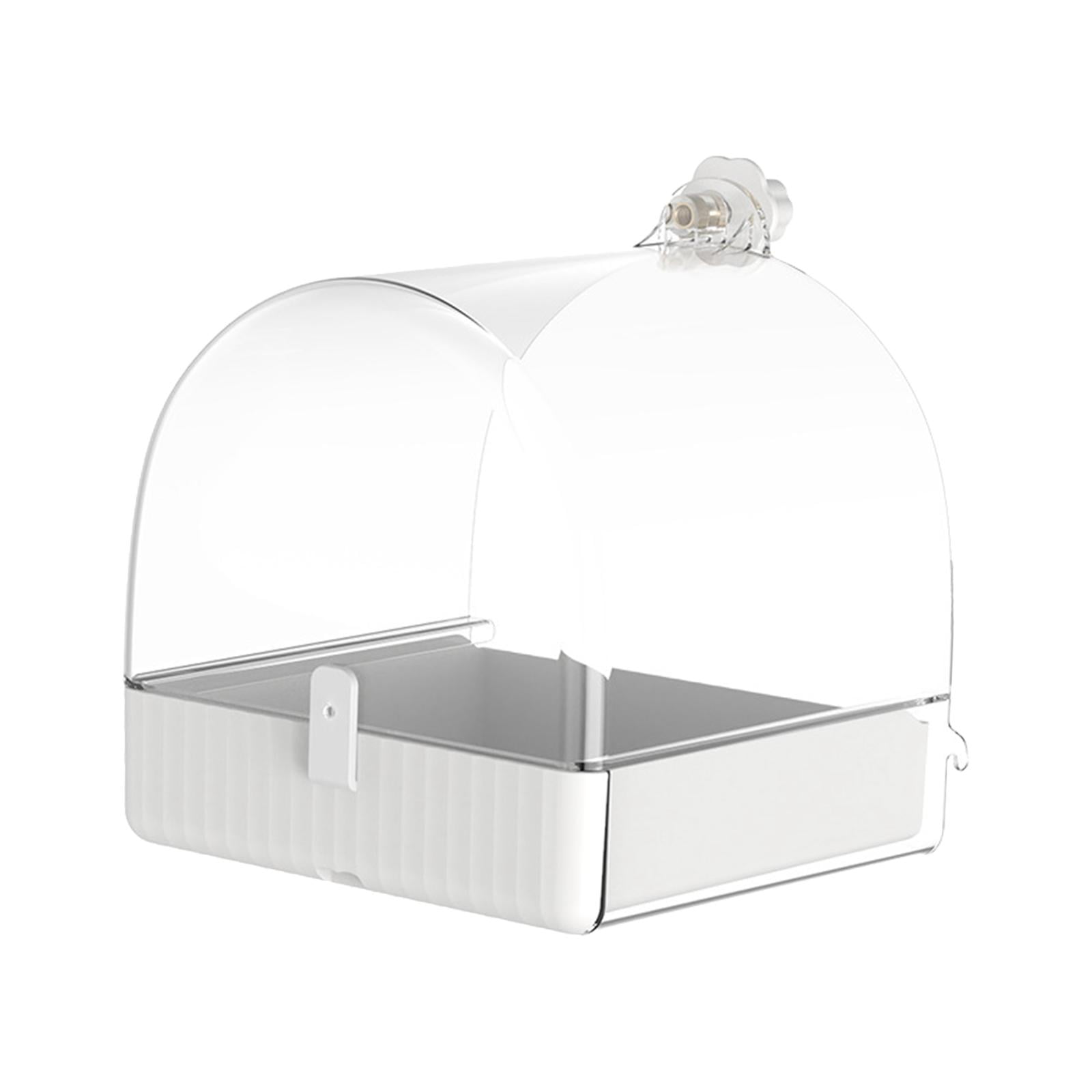 Magideal - Jaula De Baño Para Pájaros, Bañera Para Pájaros, Caja De Ducha, Protector De Ducha Portátil, Tazón, Accesorios Para Jaulas, Bañera Para Pájaros, Loro