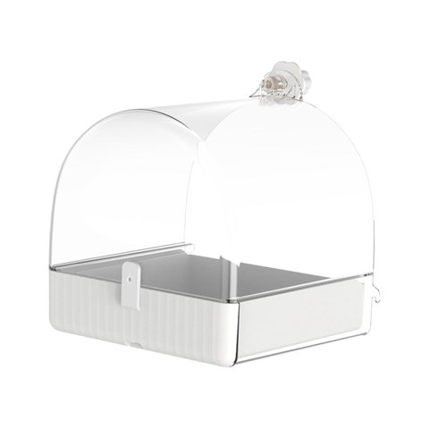 Magideal - Jaula De Baño Para Pájaros, Bañera Para Pájaros, Caja De Ducha, Protector De Ducha Portátil, Tazón, Accesorios Para Jaulas, Bañera Para Pájaros, Loro