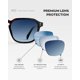 thumbnail image 4 of Lentes de Sol WearMe Pro WMP Francis Polarizados Cuadrados Marrón, 4 of 9