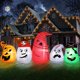 thumbnail image 1 of Fantasma hinchable B&D de 2,4 m de largo para Halloween con luces que cambian de color, 1 of 8