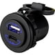 thumbnail image 1 of Toma de corriente Sea-Dog Round Dual USB y USB-C, 1 of 3