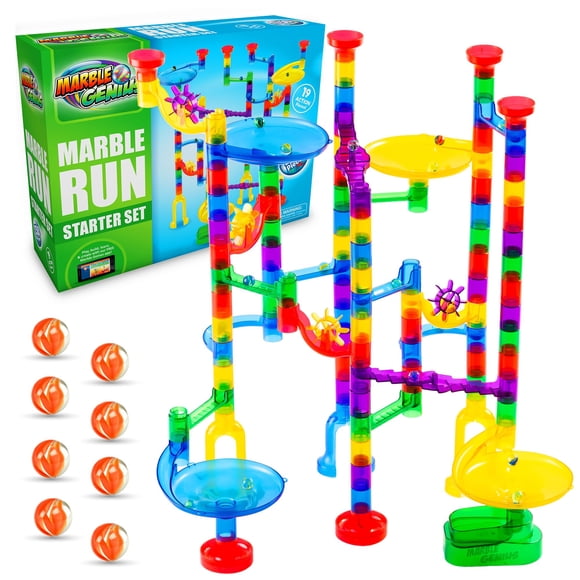 Juguetes navideños Marble Run Marble Genius de 130 piezas para niños de 4 a 8 años