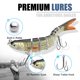 thumbnail image 2 of Señuelos de pesca CHSMONB, 6 unidades, cebo de natación articulado que se hunde lentamente, 2 of 7