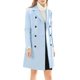 thumbnail image 1 of INSPIRE CHIC Abrigo de Invierno para Mujer con Solapa de Muesca y Doble Botonadura, Gabardina Talla L Azul, 1 of 7