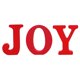 thumbnail image 1 of 3 Piezas De Madera Roja Letras Inglesas ALEGRíA Adornos De Decoración Para La Fiesta J, 1 of 5