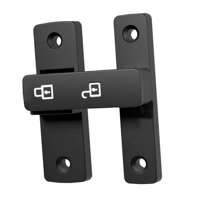 Bothyi - Pestillo De Perno Deslizante Luminoso Luminoso De 180 Grados Duradero Para Proteger Su Hogar Negro