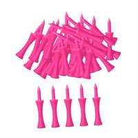 Magideal - Juego De 50X Tees De Golf, Soporte Para Pelotas, Reutilizable, Único, Portátil, Castle Golf Tees, Práctica Para Principiantes En Interiores, Golfistas