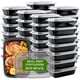 thumbnail image 1 of Recipientes de comida RANLITTLE reutilizables, 1125 ml, 50 unidades, sin BPA, 1 of 7
