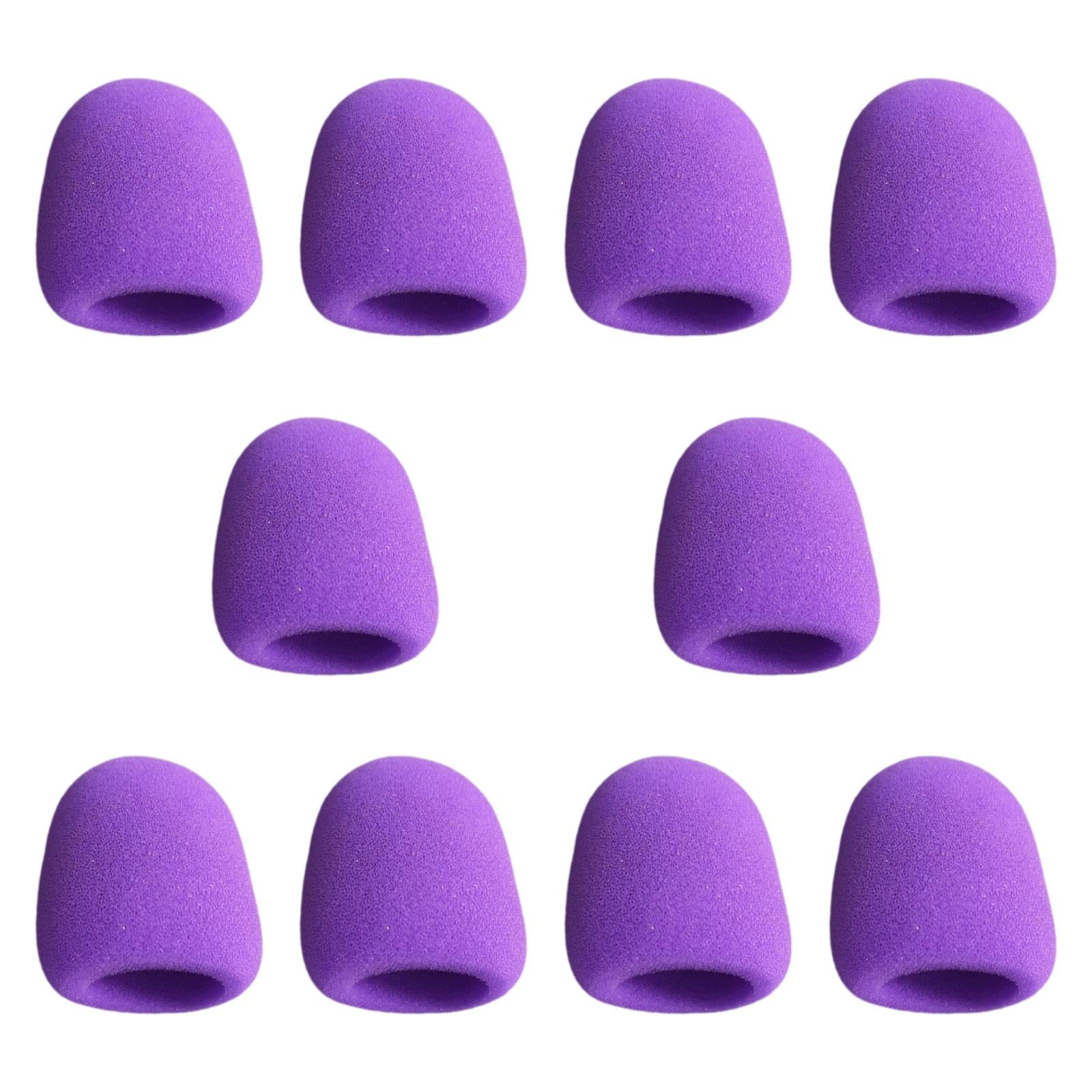 Bothyi - 10 Fundas Resistentes Para Micrófono De Mano, Para Discursos, Salas De Conferencias Y Fiestas, Color Morado