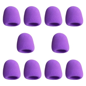 Bothyi - 10 Fundas Resistentes Para Micrófono De Mano, Para Discursos, Salas De Conferencias Y Fiestas, Color Morado