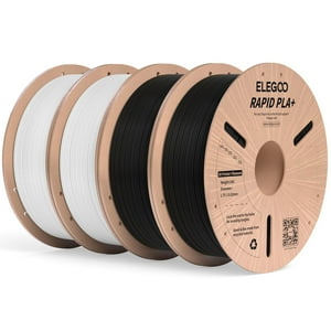 Filamento Para Impresora 3D Elegoo Rapid Pla Plus, 1,75 Mm, Negro, 4 Kg