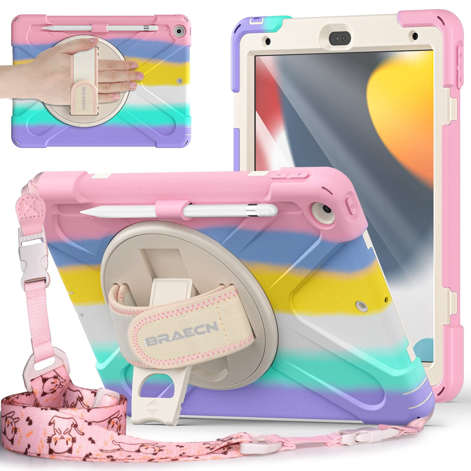 Braecnstock - Funda Braencstock Kids Para Apple Ipad De 9ª, 8ª Y 7ª Generación De 10,2 Pulgadas