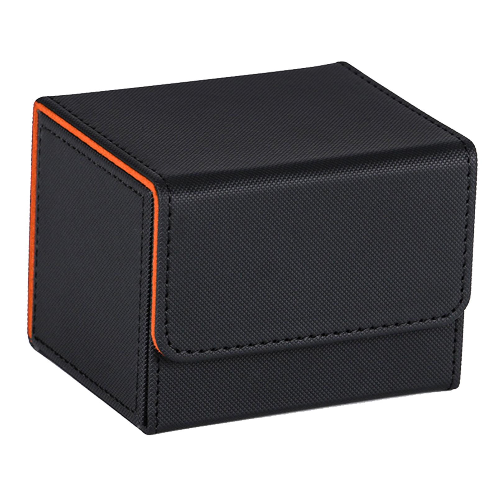 Magideal - Caja Para Baraja De Cartas Coleccionables, Estuche Para Baraja De Cartas Coleccionables, Caja Para Guardar Cartas, Organizador De Cartas, Para Tcg, Álbum, Cartas, Cartas De Béisbol, Naranja