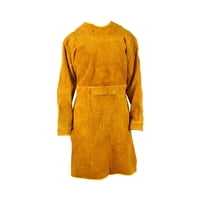 Magideal - Delantal De Soldadura Delantal De Trabajo Resistente Al Calor, Abrigo De Soldadura, Ropa, Delantal De Garaje, Bolsillo Frontal, Duradero, Versátil Con 80Cm