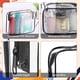 thumbnail image 4 of Bolsas de maquillaje YedSintu, 16 piezas, transparentes, impermeables, PVC, color negro, 4 of 9