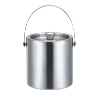 Bothyi - Cubo De Hielo De Acero Inoxidable De Doble Pared Aislado Para Enfriar Cerveza Champán 1.6L