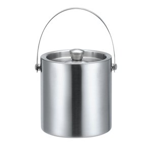 Bothyi - Cubo De Hielo De Acero Inoxidable De Doble Pared Aislado Para Enfriar Cerveza Champán 1.6L