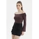 thumbnail image 2 of Polera Mujer Bardot Hombros Chocolate, 2 of 4