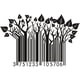 thumbnail image 1 of Decomural Tree Barcode Abstract Art WS-18797, 1 of 2