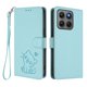thumbnail image 1 of Funda de Gato tipo Libro para Motorola Moto G47, Verde Claro, 1 of 6