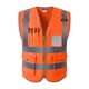 thumbnail image 1 of Alta visibilidad Ropa de trabajo Seguridad Seguridad Chaleco Uniforme XL Naranja, 1 of 5