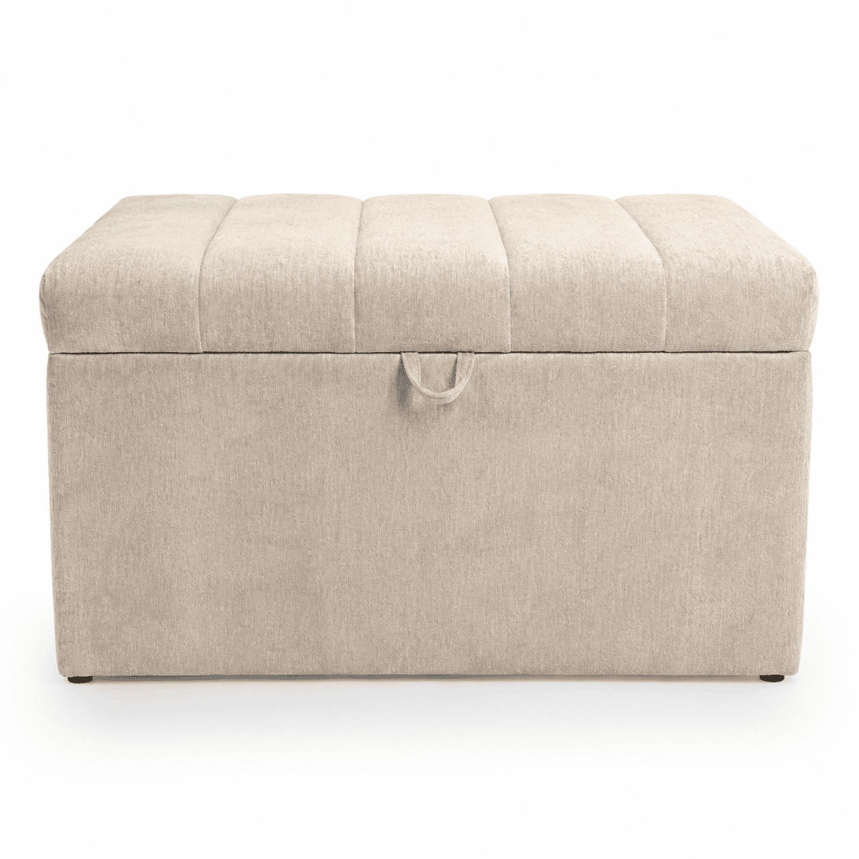 House Decor Fd - Banqueta Con Almacenaje Modelo Tubular Lino Beige 90x45x45