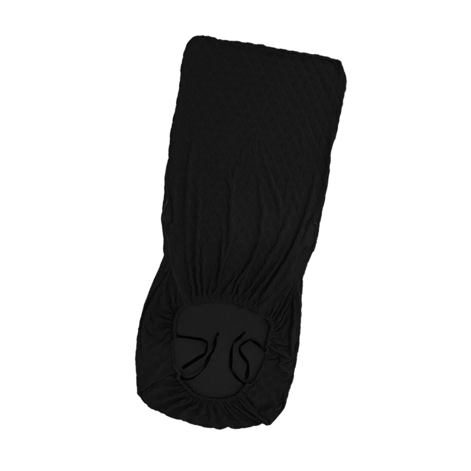Magideal - Funda De Poliéster Para Silla De Ordenador, Funda Elástica Para Silla, Protector De Asiento, Universal, Extraíble, Lavable, Giratoria, Para Asiento De , Negro