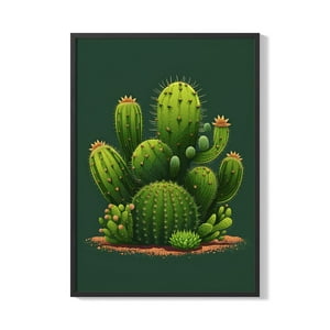 Creango - Cuadro Poster Enmarcado Captus Decorativo