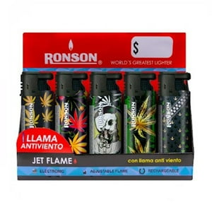 Caja Encendedores Ronson Jet Flame High X 15 Unidades