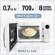 thumbnail image 2 of Horno microondas Nostalgia Retro 20L 700W con plato giratorio de vidrio, 2 of 3