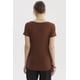 thumbnail image 3 of Polera Mujer Escote Cuadrado Café Oscuro, 3 of 4