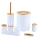 thumbnail image 4 of Juego de Accesorios de Baño Simples de 7 Piezas, Dispensador de Jabonera de Plástico, Basura Decorativa, Clubes de Hotel, Encimera, Restaurantes, blanco, 4 of 5