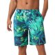 thumbnail image 1 of INSPIRE CHIC Pantalones Cortos de Natación de Verano para Hombre con Estampado Floral Tropical, Cintura Elástica y Cordón, 32 Verde Oscuro, 1 of 5
