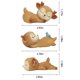 thumbnail image 5 of Figuritas de ciervo bebé para topper de pastel jauoeoy – juego de 3 piezas, 5 of 6
