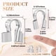 thumbnail image 2 of Protectores de alambre DC, CLISENCE 200 unidades forma U plateado, 2 of 7