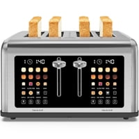 Toaster Clixane, Pantalla Táctil De 4 Rebanadas, Acero Inoxidable, 1650 W