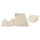 thumbnail image 1 of Juego De 3 Alfombras De Baño, Alfombrilla De Baño, Cubierta De Tapa De Inodoro, Alfombra En Forma De U Para Baño, Beige, Amarillo, 1 of 5