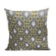thumbnail image 1 of Almohada Velvet Majestic de Plutus Brands, azul, citrino y crema, 45 x 45 cm, 1 of 5