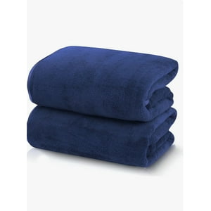 Atlas - Toallon Grande De Baño 100 X 140 Microfibra Playa Azul