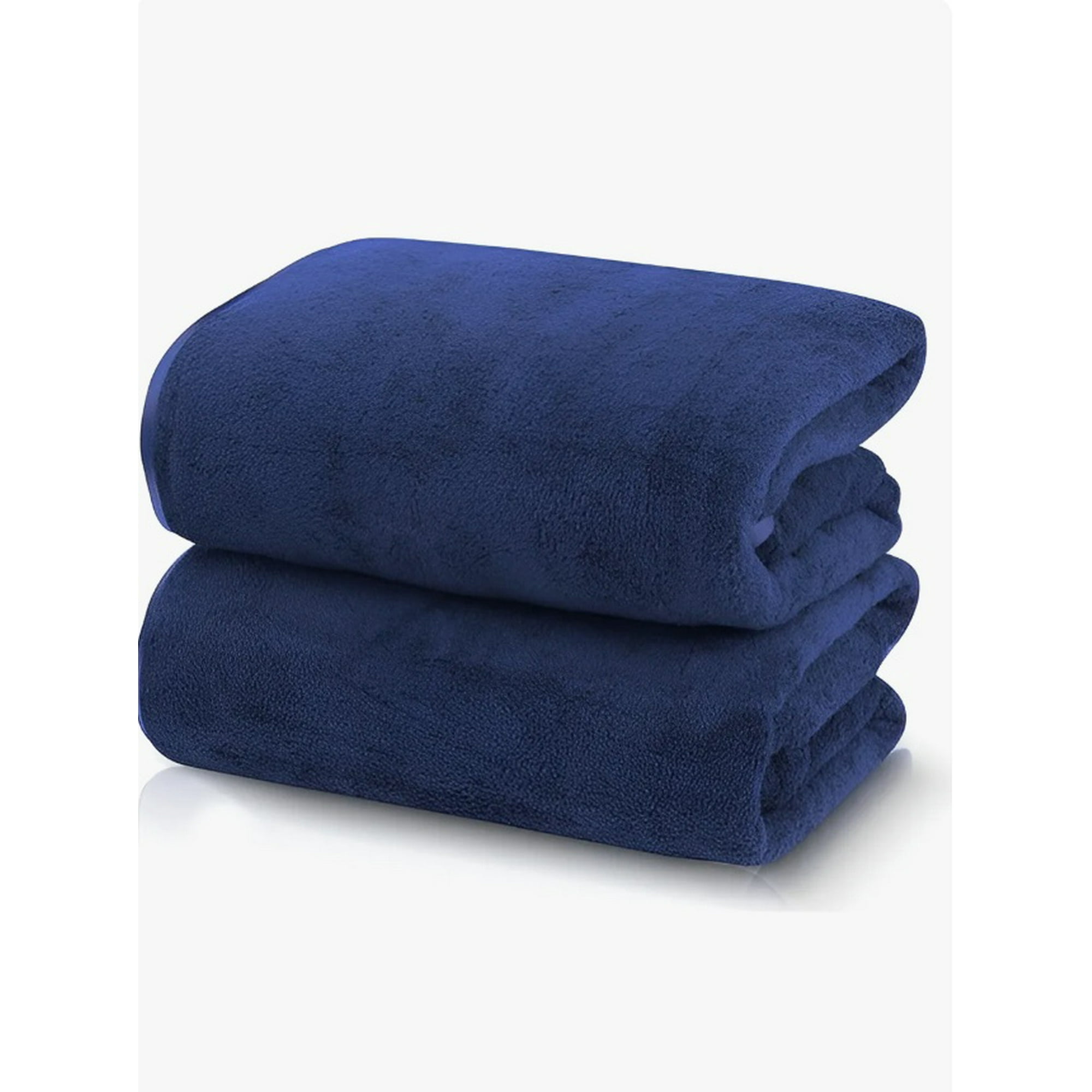 Atlas - Toallon Grande De Baño 100 X 140 Microfibra Playa Azul