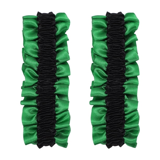Uxcell Brazalete de Liga, Sujetador de Manga Antideslizante para Camisa de Hombre Cinturón Elástico Negro sobre Verde