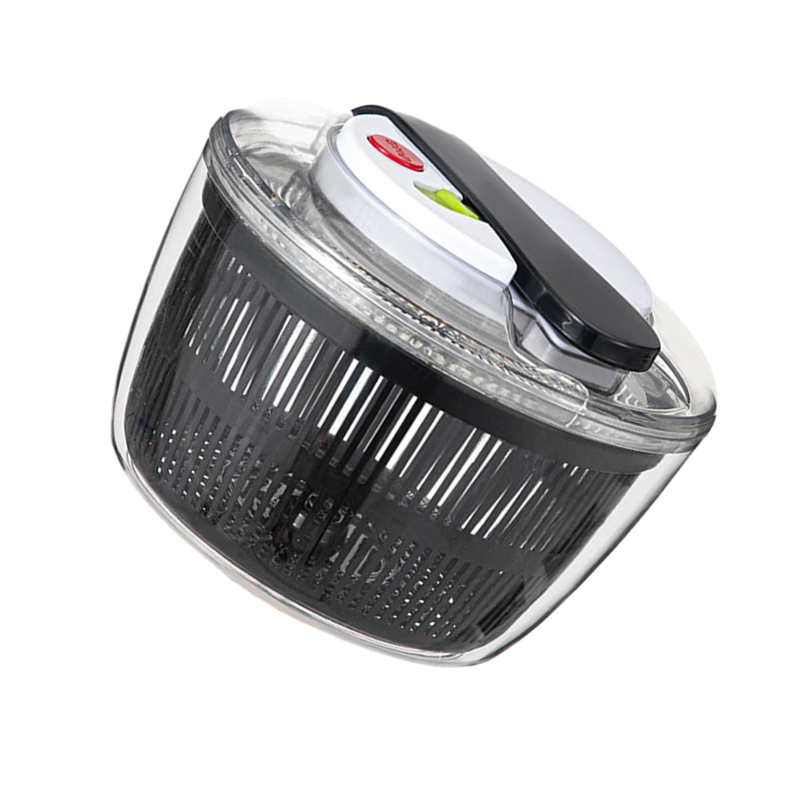 Bothyi - Lavadora Secadora De Verduras, Colador De Lechuga, Secadora Para Preparación De Ensalada, Drenaje Negro