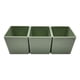 thumbnail image 3 of Set 3 Macetero Maceta De Plastico Cuadrado Pequeño 6 X 6 Cm verde Tamano Unico, 3 of 5
