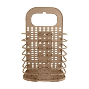 Importclick - Cesta Baño Lavandería Plegable Café 46X27X15 Cm