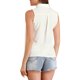 thumbnail image 3 of INSPIRE CHIC Camisa sin mangas con cuello de punta y botones para mujer M Blanco, 3 of 7