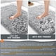 thumbnail image 2 of Alfombra de baño Yimobra, antideslizante, lavable, 80 x 50 cm, microfibra, color gris claro, 2 of 8
