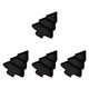 thumbnail image 2 of 4x Bandejas Para Servir Bocadillos Adornos Navide?os Bandejas Para Bocadillos Para Dulces Bocadillos Pasteles Negro, 2 of 5
