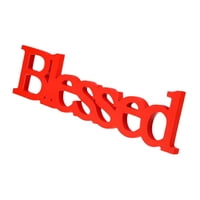 Magideal - Letrero De Mesa Con Letras Benditas, Letrero De Acción De Gracias, Accesorio Para Fotos, Letras Benditas De Pie, Palabras De Mesa Para Graduación, Sal