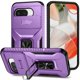 thumbnail image 1 of Funda Resistente para Google Pixel 9A con Tapa Deslizante y Protección Militar Morado, 1 of 5